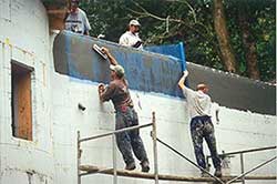 Concrete blocks have hollow cores