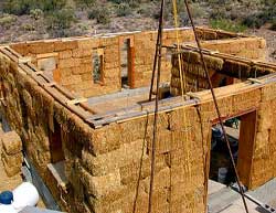 Straw bales can be used in construction