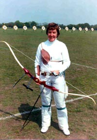 Pauline with longbow